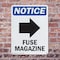 Signmission Fuse Magazine (Right Arrow), 10 in W x Rectangle, Plastic OS-2PACK-NS-P-1014-V-12979 - alternate 4